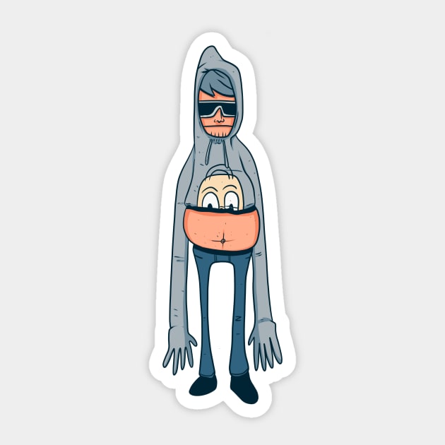 hoodie Sticker by revjosh